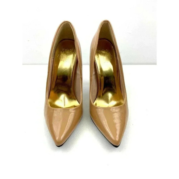 Cape Robbin Women's High Heel Dress Pumps Pointed Toe Beige Sz 6 - Picture 2 of 8